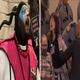 Manifestantes trans asaltan el Capitolio de Kentucky por una ley que prohíbe el cambio de género en niños