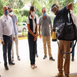Supervisa Laura Fernández protocolos sanitarios en hoteles de Puerto Morelos