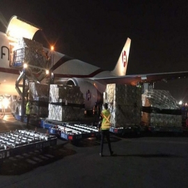 Llega a México donación de China: 50 mil kits para detectar covid-19, 5 respiradores…
