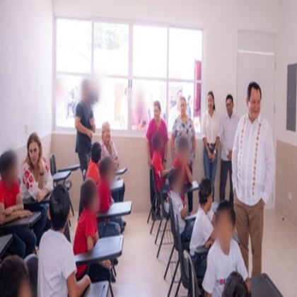 ENTREGAN AULAS SEGURAS Y DIGNAS PARA NIÑAS, NIÑOS Y JÓVENES DE CASA OTOCH