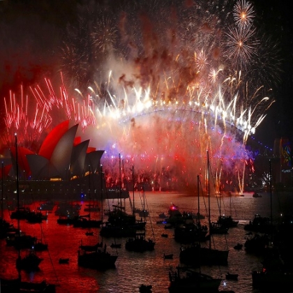 Las mejores fotos de los festejos del Año Nuevo 2018 alrededor del mundo