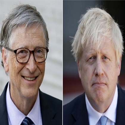 Bill Gates se reunió con el primer ministro del Reino Unido y funcionarios para discutir sobre IA, el «cero neto» y la «salud global»