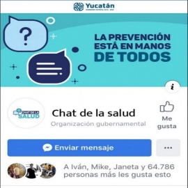 Lanza el Gobierno del Estado un chat vía Facebook para el diagnóstico de personas que presenten síntomas de Coronavirus