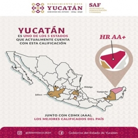 Mejora Yucatán su calificación Financiera