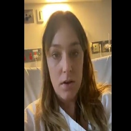 Una periodista ingresada por fiebre y pericarditis después de vacunarse: “Vacúnense, debemos hacer sacrificios por el bien común”