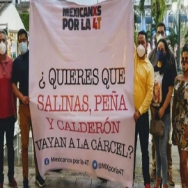 Inicia con éxito recolección de firmas para enjuiciar expresidentes (VIDEO)