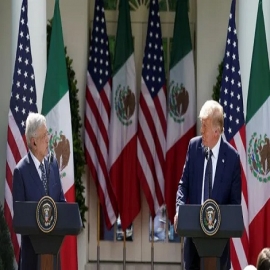T-MEC, migración, coronavirus y amistad, los temas del mensaje de AMLO y Trump en Casa Blanca