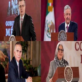 Comitiva de AMLO para reunión con Trump: Ebrard, Márquez y Romo