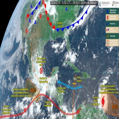 'Beryl' podría impactar dos veces las costas mexicanas: SMN