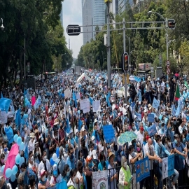 ‘México es provida’: miles de personas se manifiestan en contra del aborto en diferentes estados del país