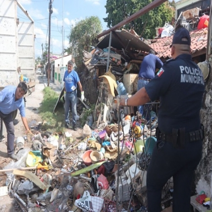 El Ayuntamiento de Mérida atiende acumulación de basura en Pacabtún.