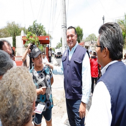 Renán Barrera realiza obras para impulsar el desarrollo equitativo del Municipio