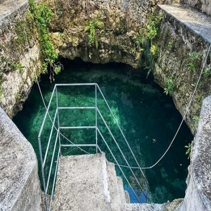 QUERÍAN UNA ALBERCA Y DESCUBREN LA ENTRADA A UN CENOTE EN EL PATIO DE SU CASA EN YUCATÁN