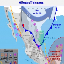 Clima hoy para Cancún y Quintana Roo 17 de marzo de 2021