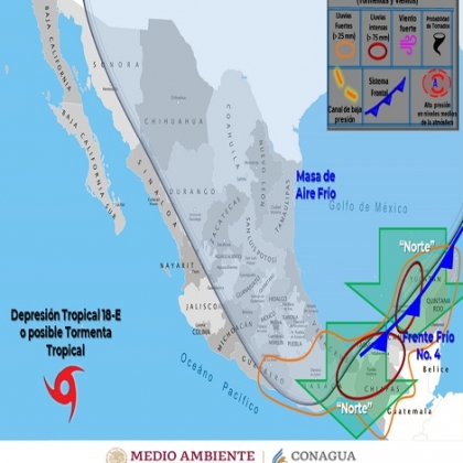Clima hoy para Cancún y Quintana Roo 30 de septiembre de 2020