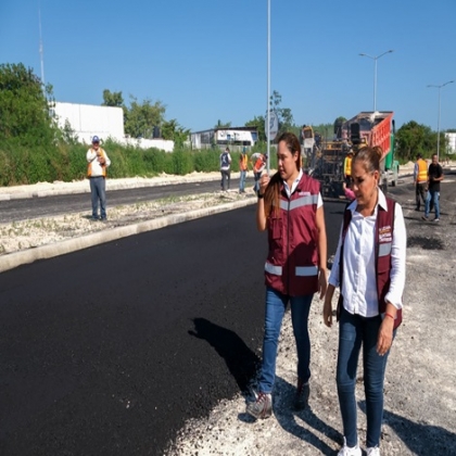 Anuncia Mara Lezama la pronta apertura de la prolongación de la Av. Maxuxac totalmente nueva