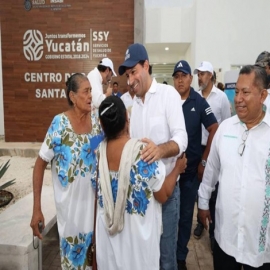 El Gobernador Mauricio Vila Dosal prosigue con una gira de despedida en el municipio de Santa Elena