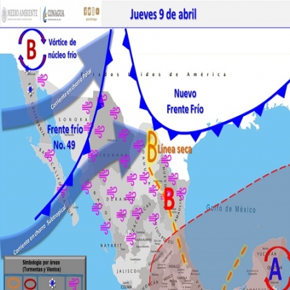 Clima hoy para Cancún y Quintana Roo 9 de abril de 2020