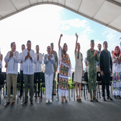 Claudia Sheinbaum y Mara Lezama celebran el primer aniversario e inauguran los tramos 6 y 7 del Tren Maya, una hazaña histórica lograda en tan solo 4 años