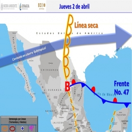 Clima hoy para Cancún y Quintana Roo 2 de abril de 2020