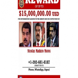 EU acusa a Maduro de narcoterrorismo y ofrece recompensa de 15 mdd por su captura